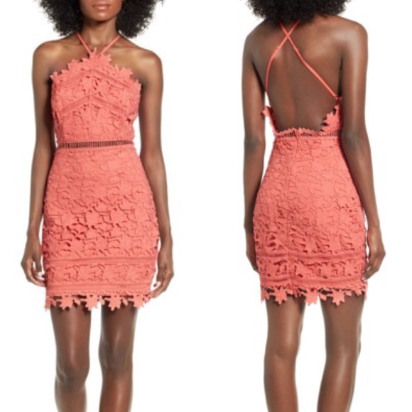 astr the label lace bodycon dress